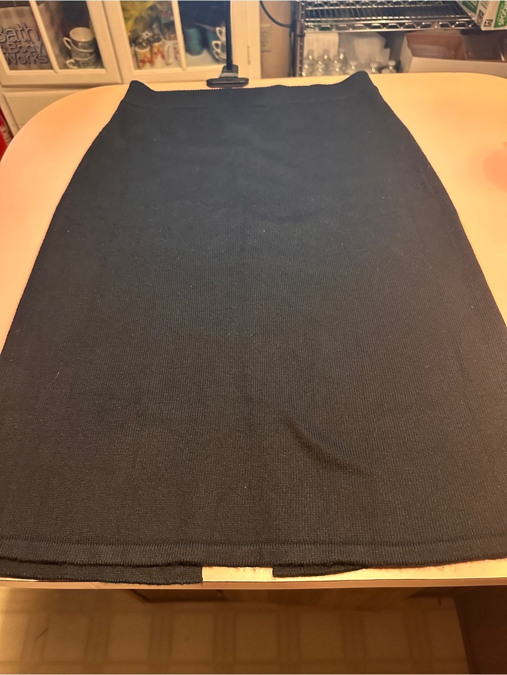 NWT Talbots Black Knit Pencil Skirt
